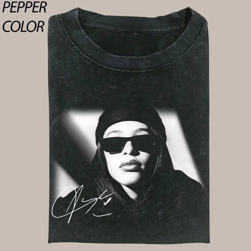 Comfort Colors Aaliyah Classic Tee, Vintage 90s Bootleg Rap Tee Style, Aaliyah Sweatshirt Womenswear Top Streetwear Hoodie