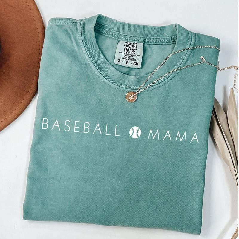 Comfort Colors Baseball Mama Shirt for Game Day - Baseball Mom T-Shirt - Baseball Tee For Mother's Day Gift