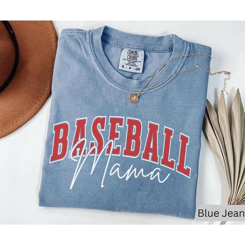 Comfort Colors Baseball Mom Shirt, Baseball Mama Tee, Game Day Shirt, Mothers Day Gift, Sports Mom Tee, Baseball Mom Gift...