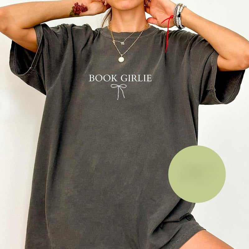 Comfort Colors Book Girlie Shirt, Coquette Book Lover, Bookish Shirt, Gift for Bookworms, Librarian Shirt, Cute Gift for...