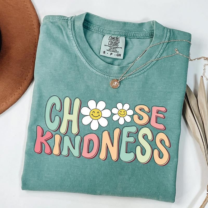 Comfort Colors Choose Kindness Shirt, Cute Teacher T Shirt, Be Kind Teacher Shirt, Back to School Tee, Elementary School...