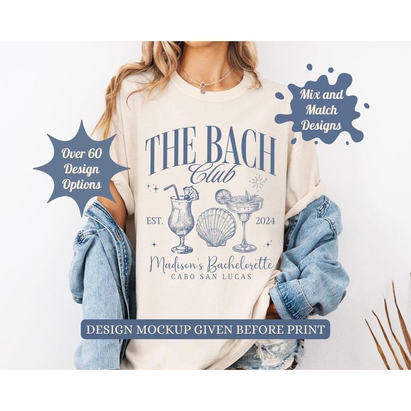 Comfort Colors Customized Bachelorette Shirts, Nashville Bachelorette Party Shirts, Austin Bachelorette, Bach Club...