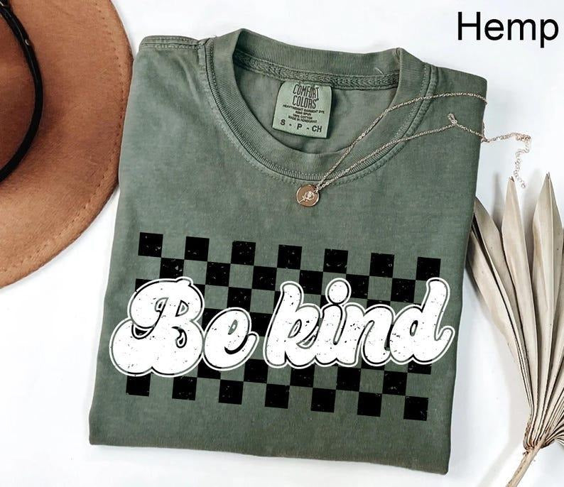 Comfort Colors Cute Be Kind T-Shirt, Teacher Kindness TShirt, Choose Kindness TShirt, Back to School T-Shirt, Elementary...