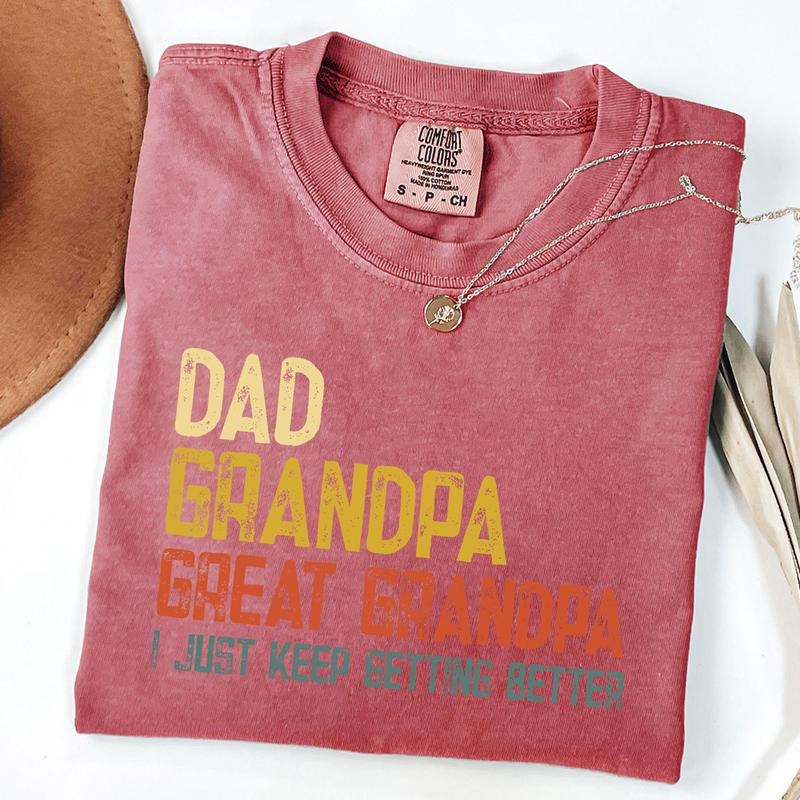 Comfort Colors Dad Grandpa and Great Grandpa Shirt, Grandpa Shirt for Fathers Day Gift, Birthday Gift for Grandpa Hoodie,...