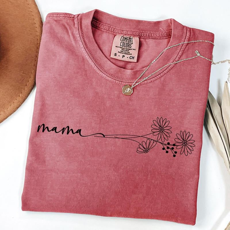 Comfort Colors Daisy Mama Shirt, Cute Mama Tee, Daisy Mom Shirt, Daisy Flower T-Shirt, New Mom Gift Hoodie, Sweatshirt