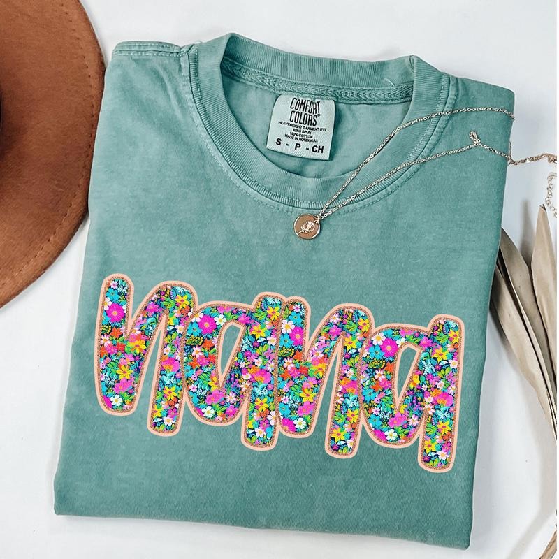Comfort Colors Floral Nana Shirt - Floral Graphic Tee - Mother's Day Gift - Vintage Style Tee - Aesthetic Spring Shirt