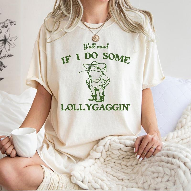 Comfort Colors Funny Frog Shirt, Meme Shirt, Cowboy Frog Shirt, Funny Sayings Shirt, 90s Graphic Tee Hoodie, Sweatshirt