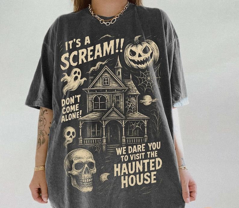 Comfort Colors Halloween Shirt, Vintage Halloween Shirt, Trendy Halloween , Horror , Spooky Season Hoodie, Sweatshirt
