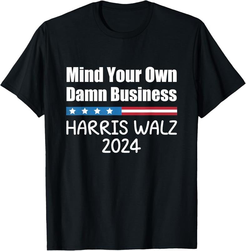 Comfort Colors Harris Walz Waltz 2024 Mind Your Own Damn Business T-Shirt Hoodie, Sweatshirt | HypeDripTees.com