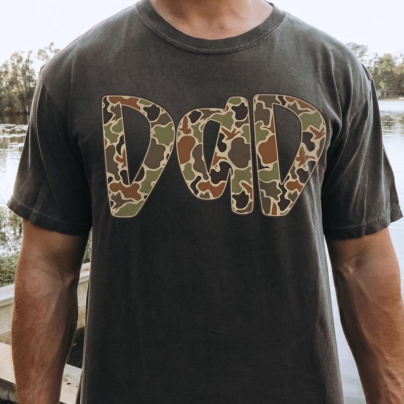 Comfort Colors Hunter Dad T-Shirt, Dad T-Shirt, Deer Hunting T-Shirt, Best Buckin Dad Ever Shirt, Deer dad Shirt,...