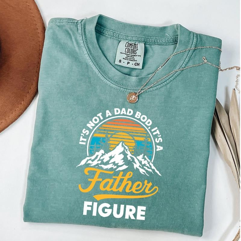 Comfort Colors It's Not A Dad Bod It's A Father Figure Retro Fathers Day T-Shirt Hoodie, Sweatshirt | HypeDripTees.com