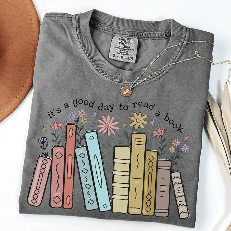 Comfort Colors Its A Good Day To Read A Book T-Shirt, Cute Teacher Shirt, Back to School Shirt, Bookish Tee, New Teacher...