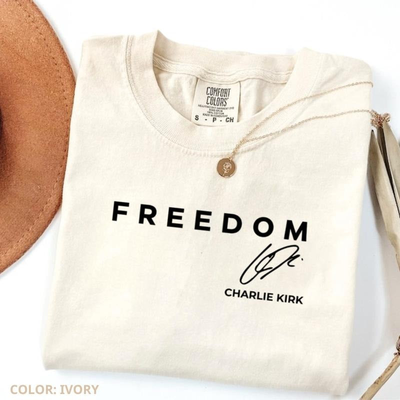 Comfort Colors Justice Tribute T-Shirt, Freedom Expression Graphic Tee, Pro Values Statement Top, Everyday Casual Outfit,...