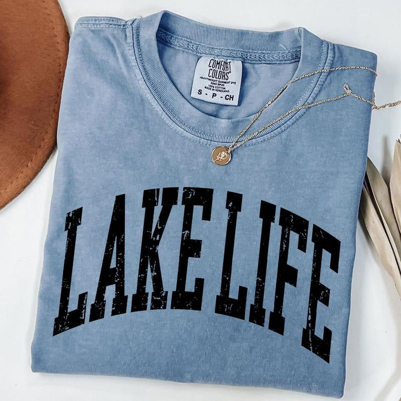 Comfort Colors Lake Life T-Shirt, On The Lake Shirt, Travel Lover T-Shirt, Gift For Adventurer, Vacation & Camper...