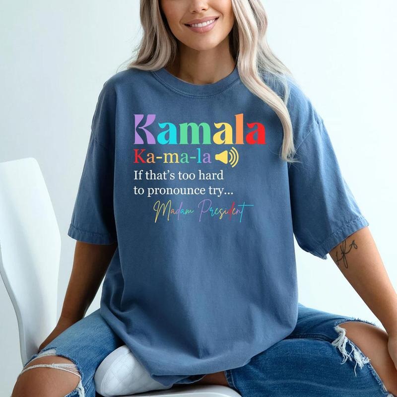 Comfort Colors Madam President Shirt, Kamala Harris T-Shirt, Democrat Tee, Election 2024 Shirt, Vote Democrat T-shirt, US...