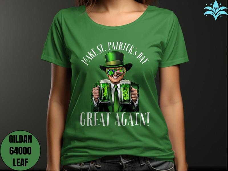 Comfort Colors Make St Patrick's Day Great Again Shirt St Patricks Day Trump Shirt Happy St Patricks Tee Irish Day...