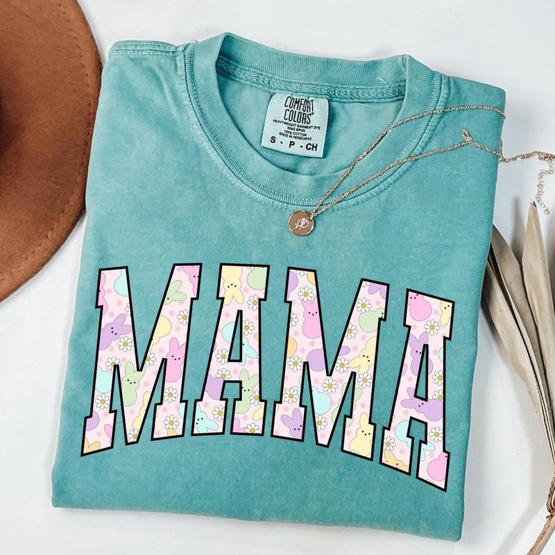 Comfort Colors Mama Easter Shirt, Easter Mama Shirt, Easter Bunny T-shirt, Cute Mama Tee, Mom Gift Hoodie, Sweatshirt