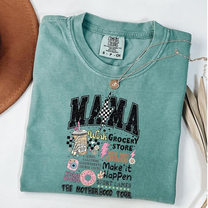 Comfort Colors Mama Tour Shirt, The Motherhood Tour T-Shirt, Mother's Day Gift Hoodie, Sweatshirt | HypeDripTees.com