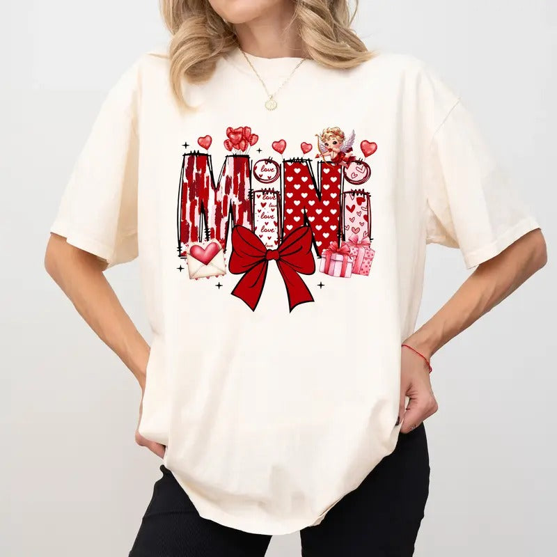 Comfort Colors Mini Valentine Shirt, Valentines Day Mini Gift, Mini Heart T-Shirt, Valentine's Day Shirt, New Mom Gift...