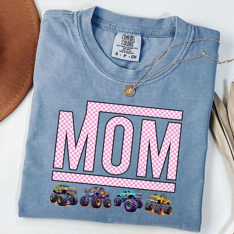 Comfort Colors Monster Truck Mom Shirt, Boy Mama Shirt Tee, New Mom T-Shirt, Baby Shower Gift Hoodie, Sweatshirt