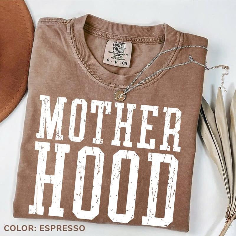 Comfort Colors Mother Hood Shirt, Trendy Mama Shirt, Mom Life Tee, Oversized Graphic Mom, Motherhood Shirt, Cool Mom Club...