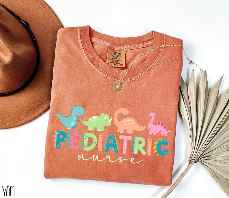 Comfort Colors Pediatric Nurse Shirt, Nurse Shirt, Cute Pediatric Nurse Gift, Peds Nurse Tee, Nurse Appreciation Gift...