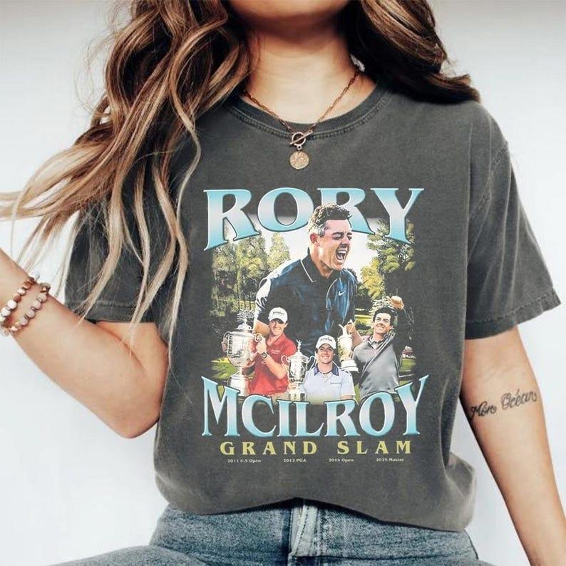 Comfort Colors Vintage Bootleg Rory McIlroy Champion 2025 Shirt Hoodie, Sweatshirt | HypeDripTees.com