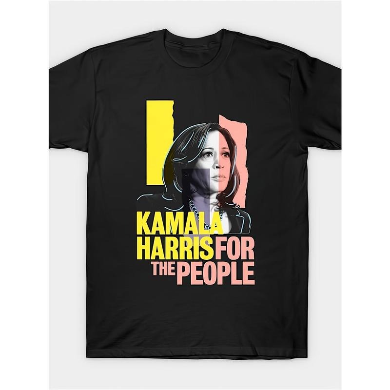 Comfortable Breathable High Quality Crewneck T-shirt, Kamala Harris T-shirt Vintage Short Sleeve T-shirt, Plus Size...