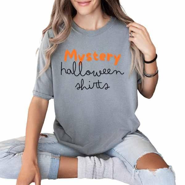 Comfortable Halloween Mystery Shirt Bundle of 2 T-Shirts - Mom Bundle Crewneck T Shirt - Short Sleeve Pullover Shirt with...