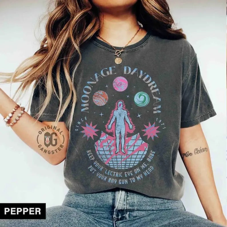 Concert Shirt, Old School Band Tee, Vintage Retro Band Tee, David Rock Band Tee, Oversized Trendy Shirts, Comfort Colors...