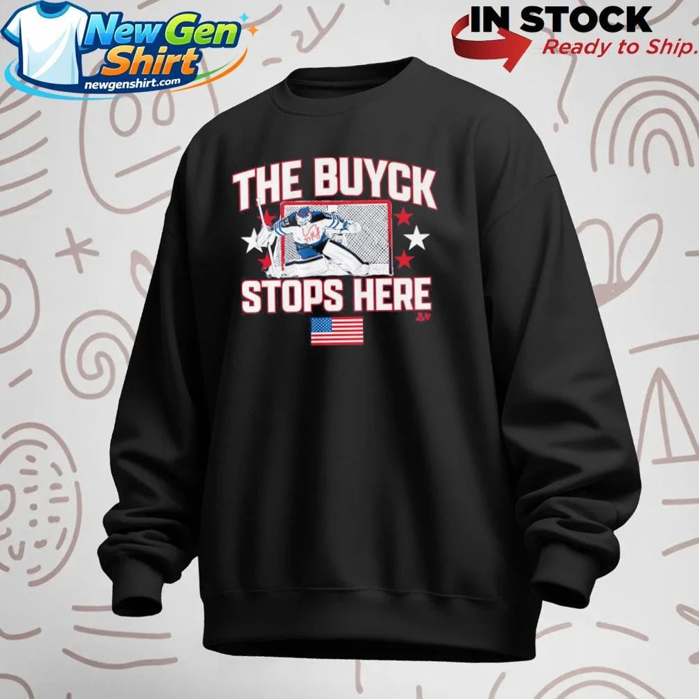 Connor Hellebuyck The Buyck Stops Here Shirt