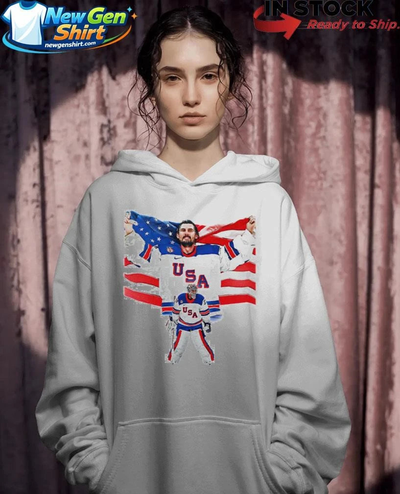 Connor Hellebuyck USA Hockey Champions Shirt