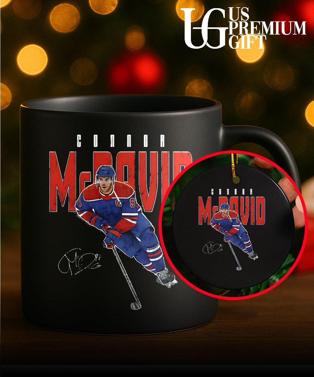 Connor McDavid player Edmonton Oilers NHL signature shirt