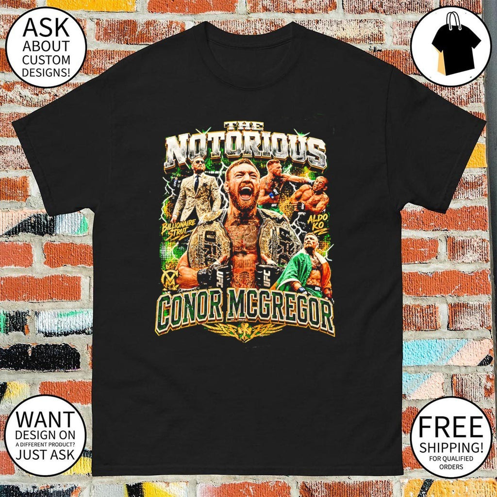 Conor McGregor The Notorious MMA Fighter graphic shirt