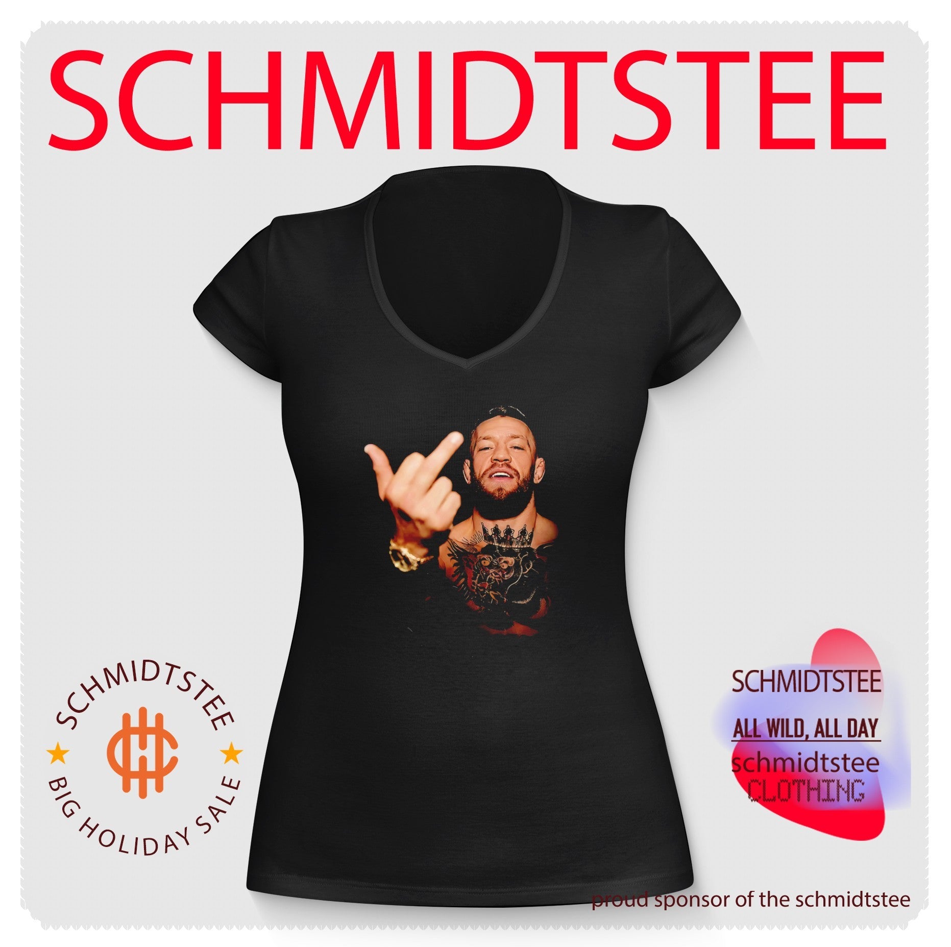 Conor Mcgregor middle finger UFC shirt