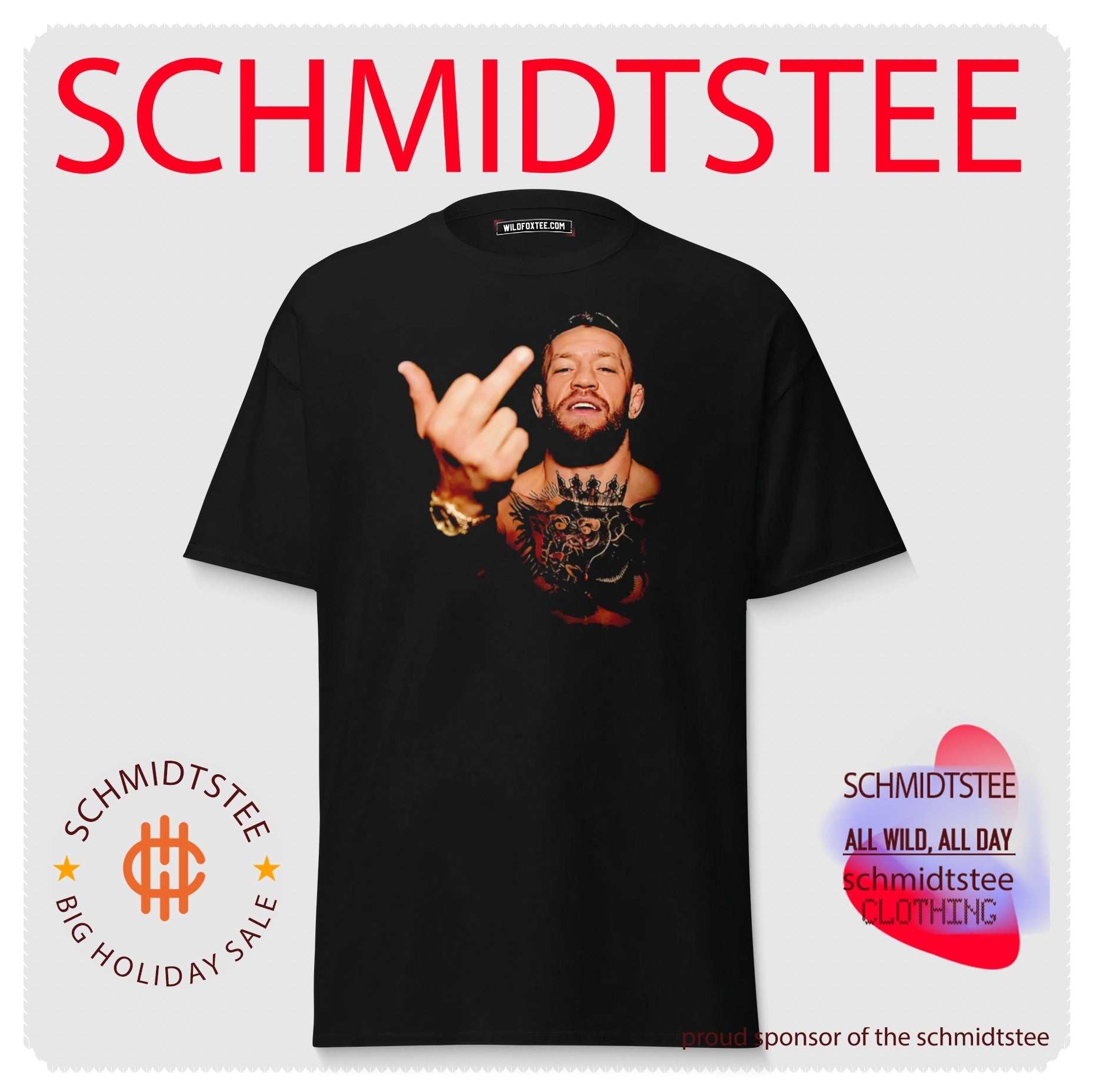 Conor Mcgregor middle finger UFC shirt