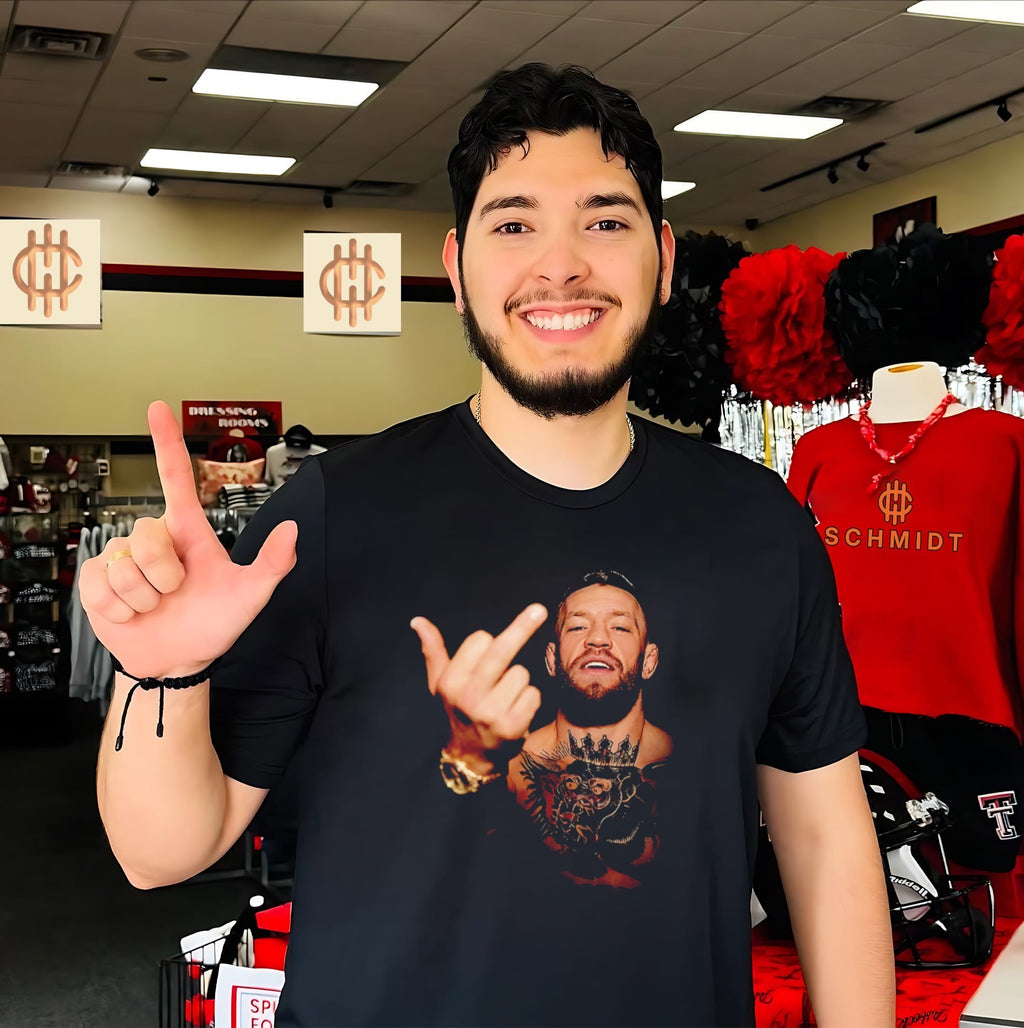 Conor Mcgregor middle finger UFC shirt