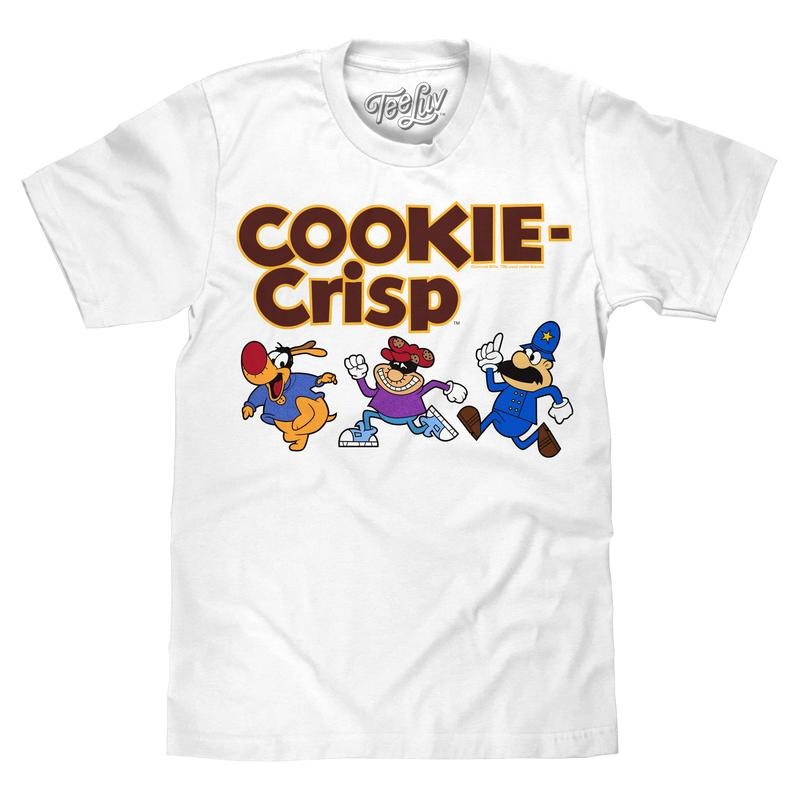 Cookie Crisp Cereal Mascot T-Shirt - White Hoodie, Sweatshirt | HypeDripTees.com