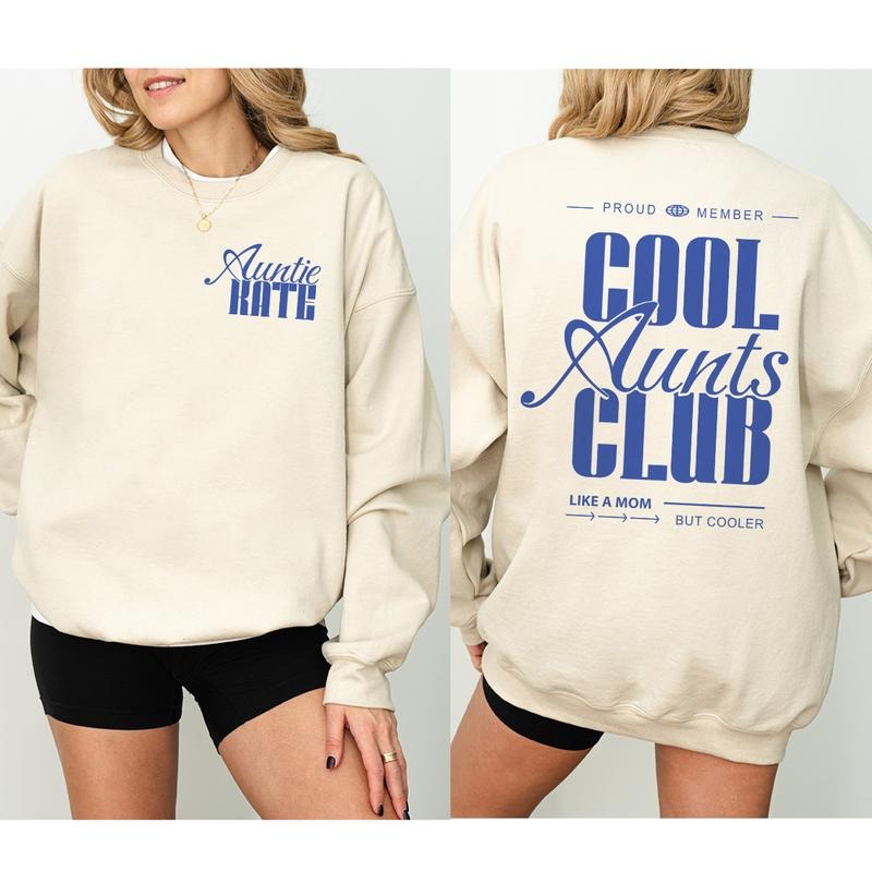 Cool Aunts Club Aunt Sweatshirt , Cool Aunt Sweatshirt, Cool Aunts Club Promoted To Aunt Cool Aunt Shirt, Aunt Sweater,...