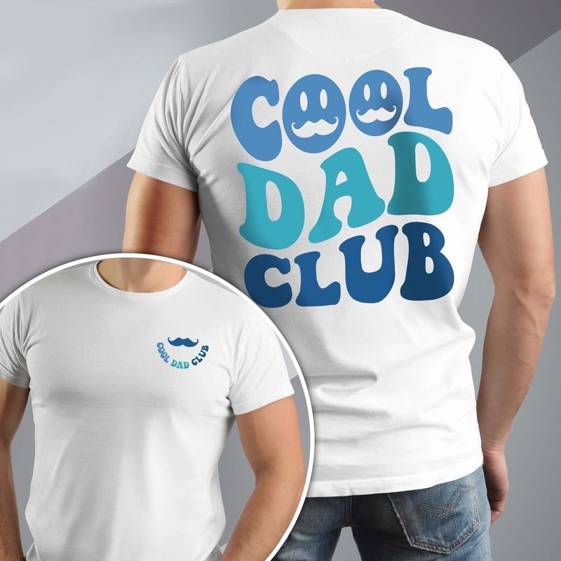 Cool Dads Club Shirt for Men, Bearded Dad T-Shirt, Funy Dad T-Shirt, Pregnancy Announcement Shirt for Dads With Beards,...