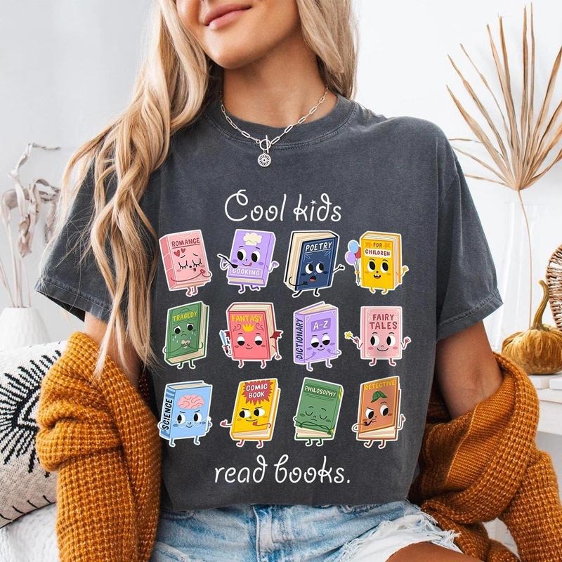 Cool Kids Read Books Shirt, School Librarian Shirt, Back To School Shirt Teacher, Reading Teacher Tee, Book Lover Gift...