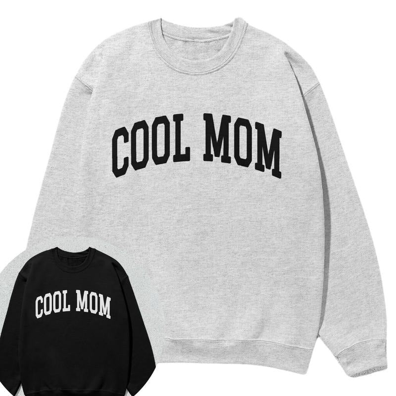 Cool Mom Sweatshirt Collegiate Crewneck Sweater Unisex T-Shirts, Hoodie | HypeDripTees.com
