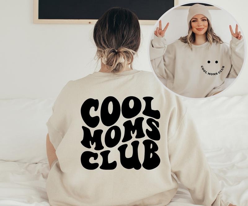 Cool Moms Club Sweatshirt, Cool Mom Sweatshirt, Mom Life Shirt, Cool Mom Hoodie, Anti Social Cool Mom Hoodie, Mother's...