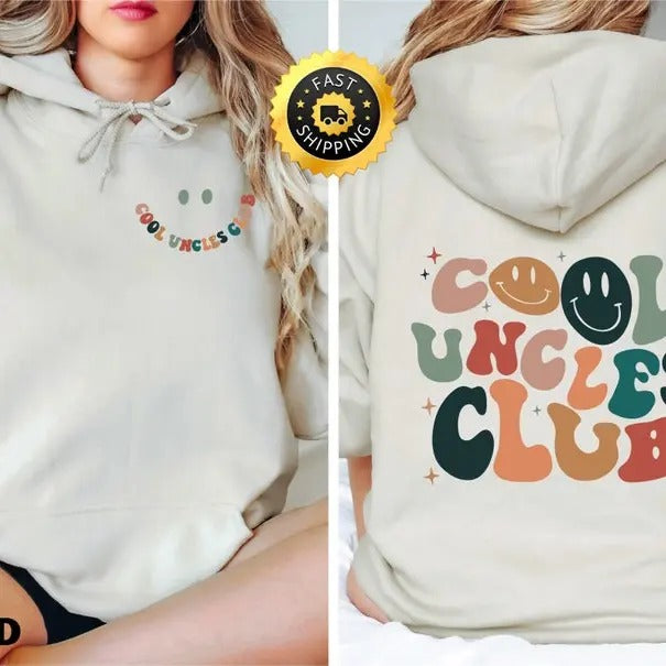 Cool Uncles Club Sweatshirt, Uncle Shirt, Pregnancy Announcement Shirt for Uncle, Cool Uncle Hoodie, Funny Uncle sweater,...