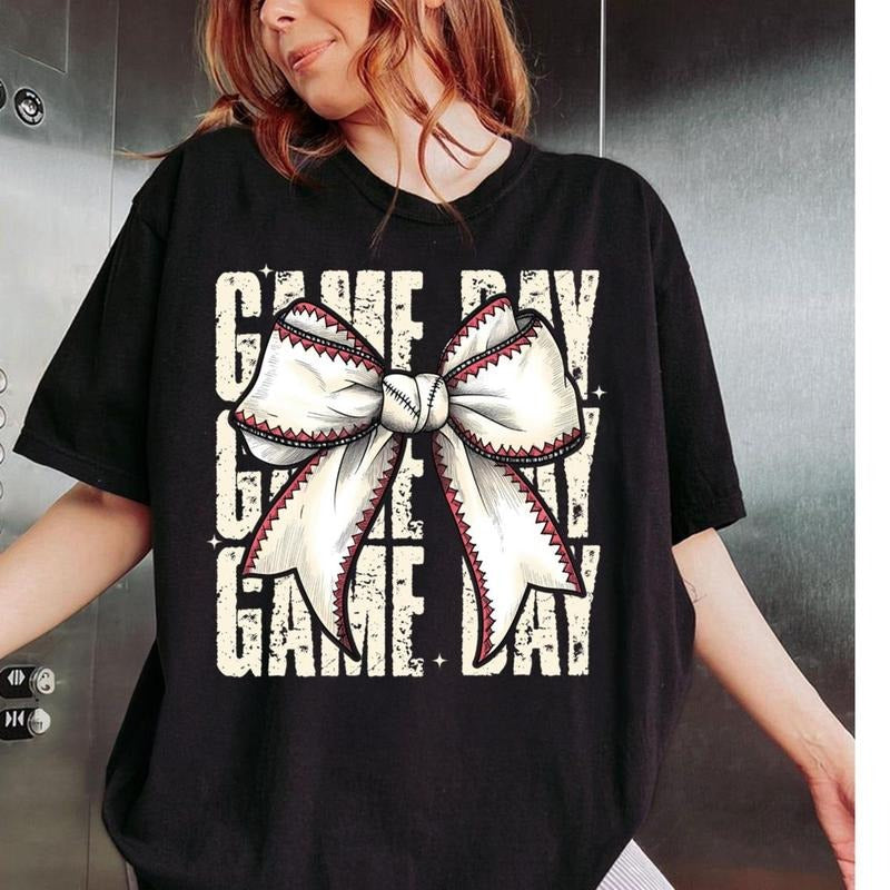 Coquette Baseball, Coquette Bow, Game day Shirt, Baseball Sport, Mom, Girly Hoodie, Sweatshirt | HypeDripTees.com