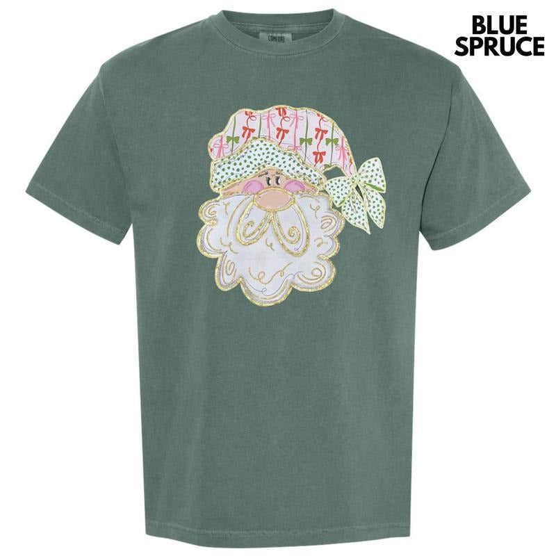 Coquette Bow Santa Comfort Colors T-Shirt 'NLB' Hoodie, Sweatshirt | HypeDripTees.com