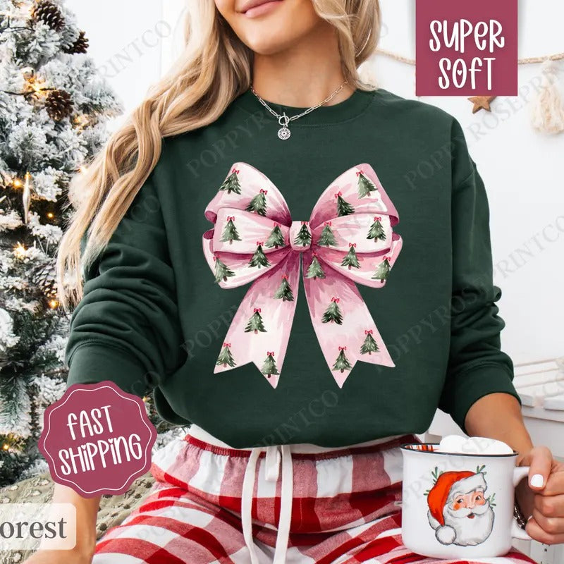 Coquette Tree Tree Bow T-Shirts, Hoodie, Sweatshirt
