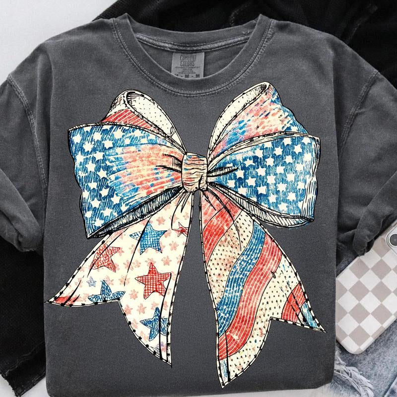Coquette Girly Shirt, Coquette 4Th Of July Shirt, American Girl Shirt, Jesus Shirt, 4Th Of July Shirt, Memorial Day...