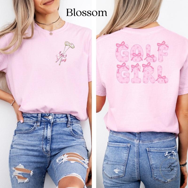 Coquette Golf Shirt Golf Clubs Golf Girl Bows Mom Golf Top Golf Coquette Gift For Her Mother's Day Golf Asseccories...