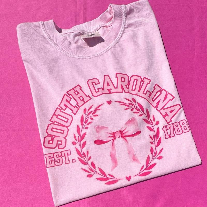 Coquette STATES Blossom Comfort Colors T-Shirt Hoodie, Sweatshirt | HypeDripTees.com